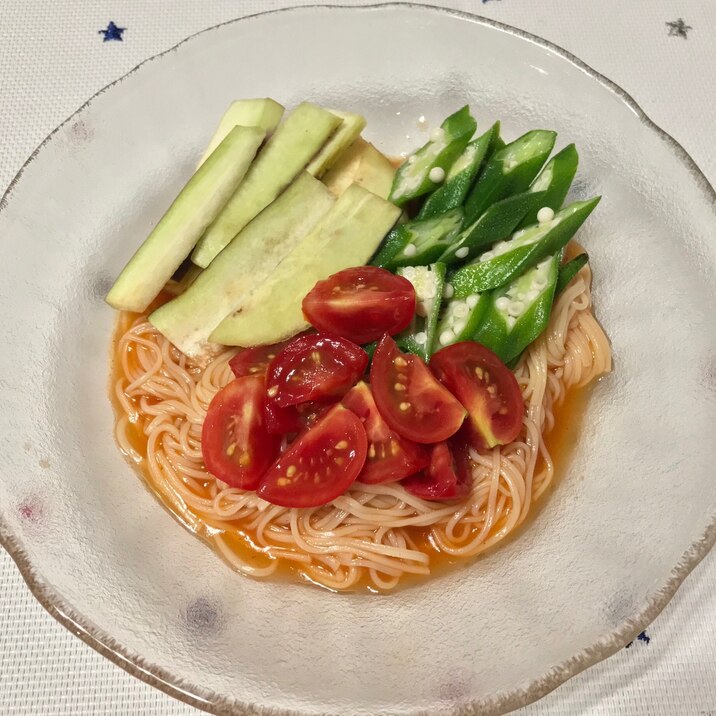 ピリ辛冷やしそうめん